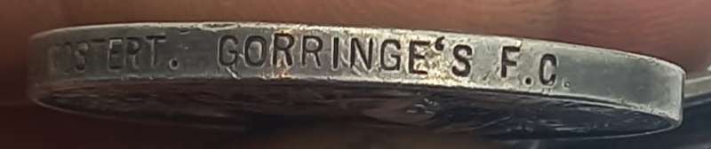 QSA  to TPR J.Mostert Gorringes F.C with 2 bars South Africa 1901/Cape Colony