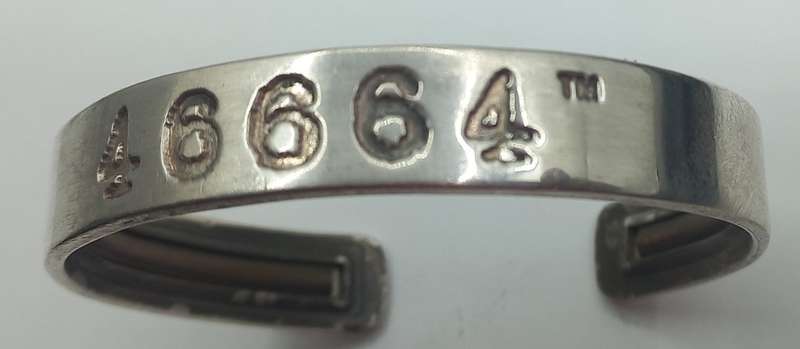 Nelson Mandela 46664 - 1st Edition Silver Bangle