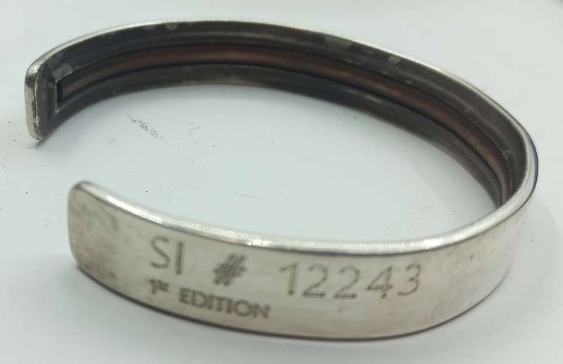 Nelson Mandela 46664 - 1st Edition Silver Bangle