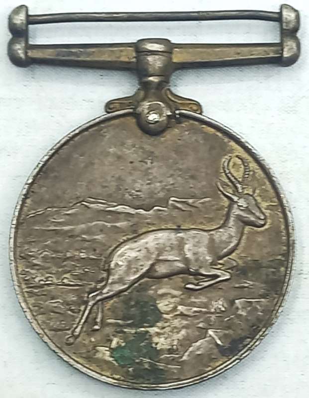 WW2  Africa Service Medal issued to M.J Theardt