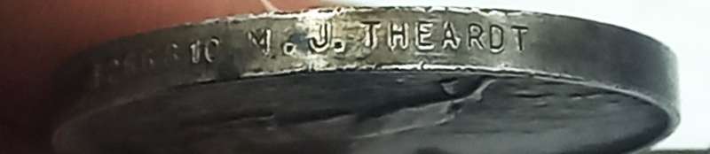 WW2  Africa Service Medal issued to M.J Theardt