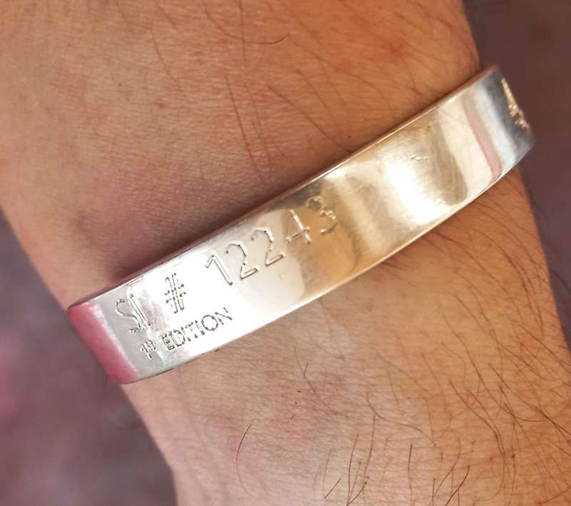 Nelson Mandela 46664 - 1st Edition Silver Bangle