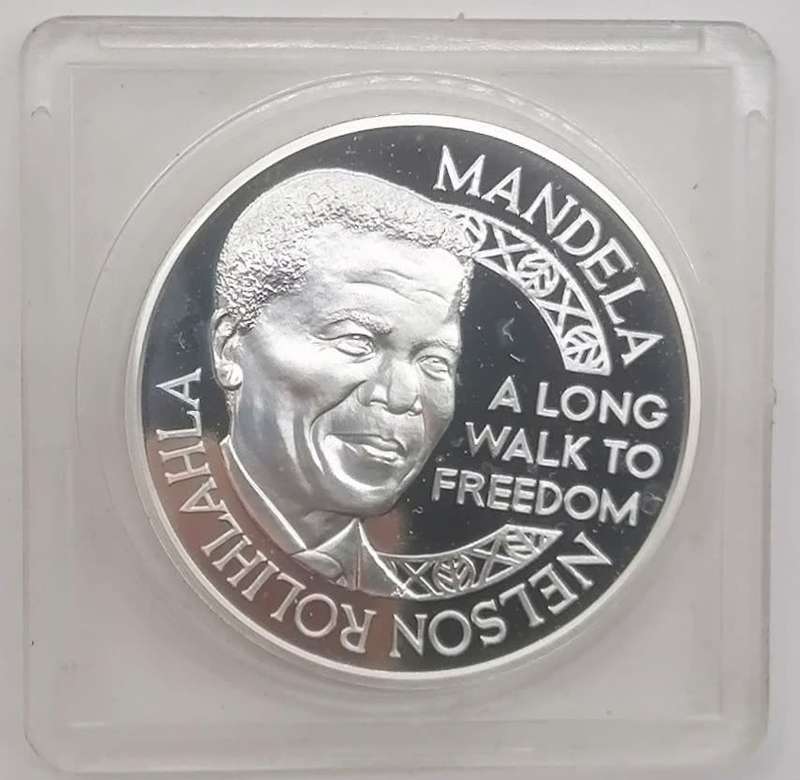 1993 Long Walk To Freedom Mandela Nobel Peace Prize  999 Silver Medallion