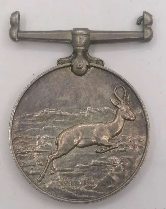 WW2 Africa Service Medal issued to P.G Pretorius-In Silver and weighing 33.2 Grams