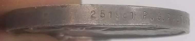 WW2 Africa Service Medal issued to P.G Pretorius-In Silver and weighing 33.2 Grams