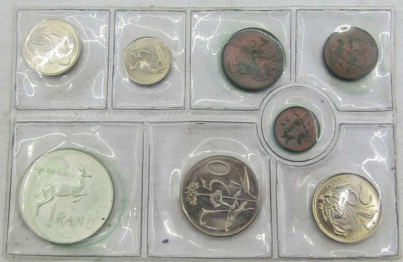 2 X1971 Republic of South Africa Mint  Set with SILVER RAND  unopened as issued