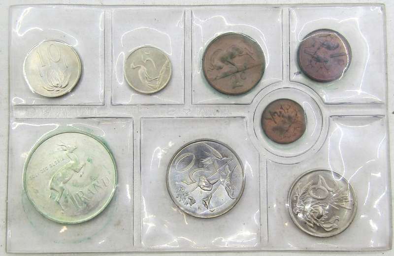 6x1975 Republic of South Africa Mint  Set with SILVER RAND  unopened as issued