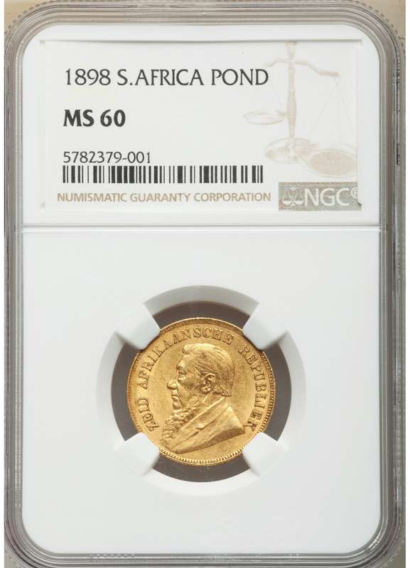 1898 Pond NGC graded MS60