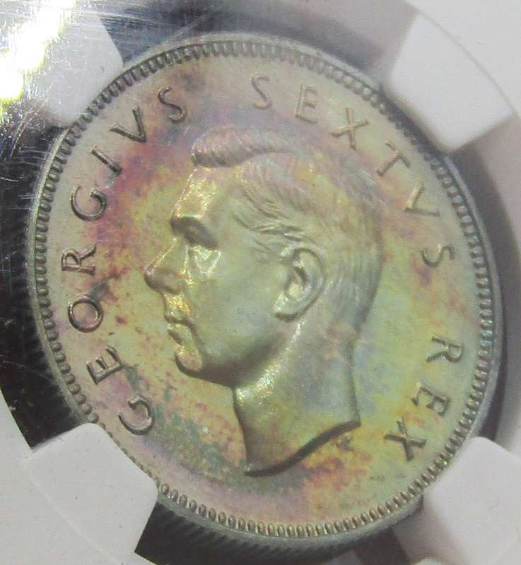 1949 Union of South Africa 2   Shillings NGC PF66-Gorgeous low mintage(800) Beauty