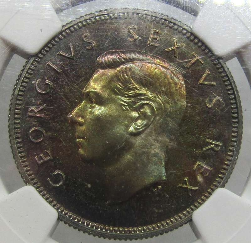 1949 Union of South Africa 2   Shillings NGC PF66-Gorgeous low mintage(800) Beauty