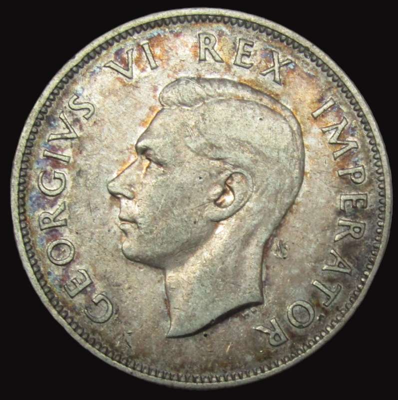 1947 Union of South Africa  2.5 Shillings -Super-Low mintage of 3582