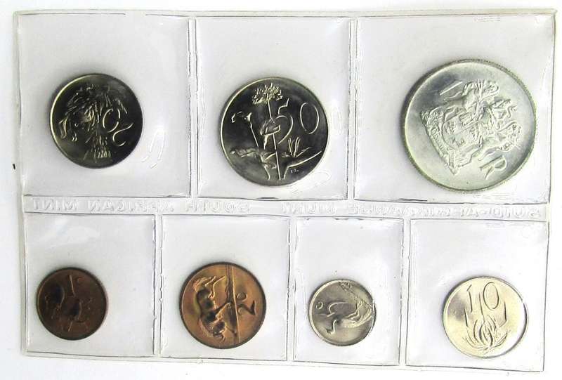 2X 1969 Republic of South Africa Mint  Set with SILVER RAND  unopened AFRIKAANS LEGEND