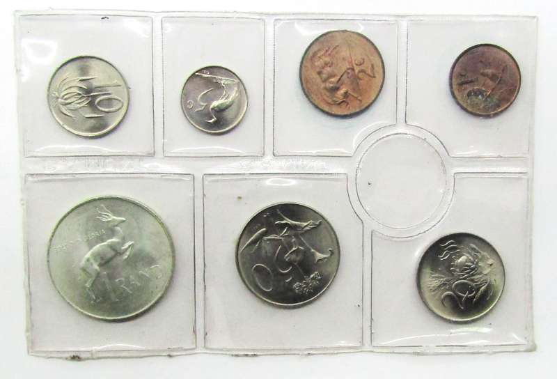 1967 Republic of South Africa Mint  Set with SILVER RAND  unopened as issued AFRIKAANS LEGEND