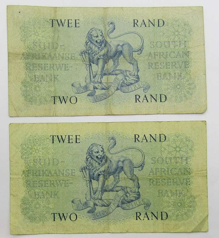 Pair of G.Rissik R2 Notes with both ENG/AFR and AFR/ENG