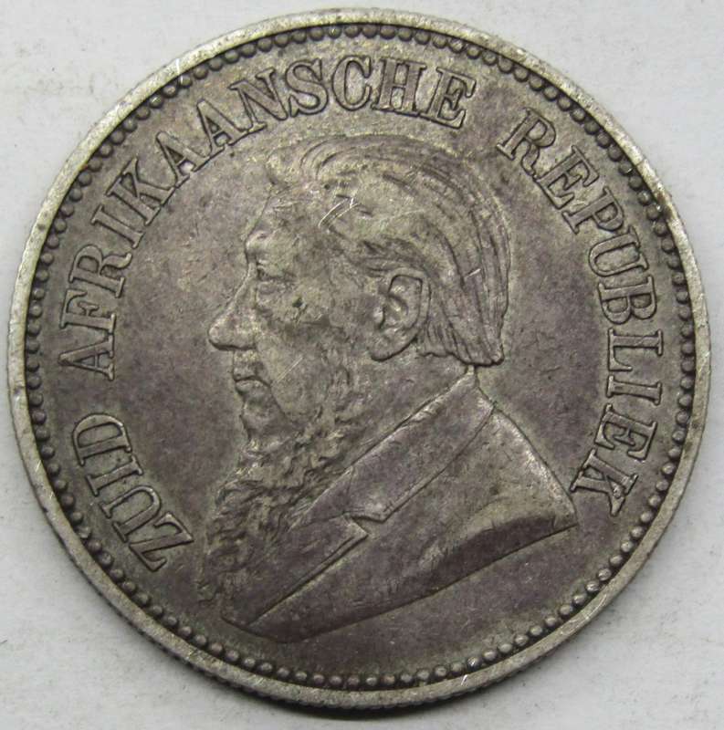 1892 ZAR  2 1/2  Shillings