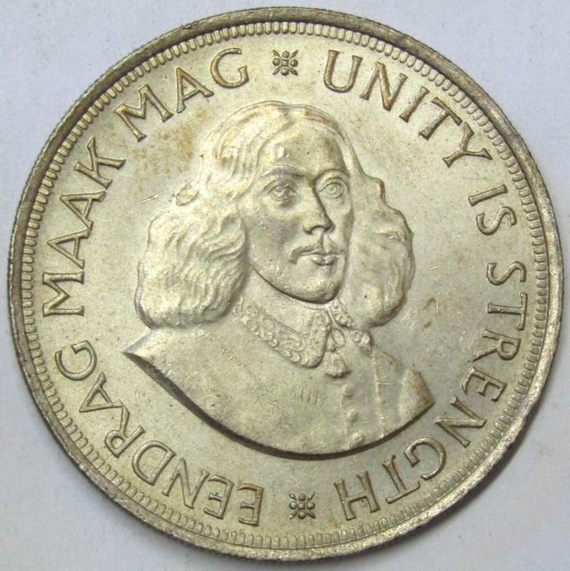 1963 Republic of South Africa 50 Cents-UNC