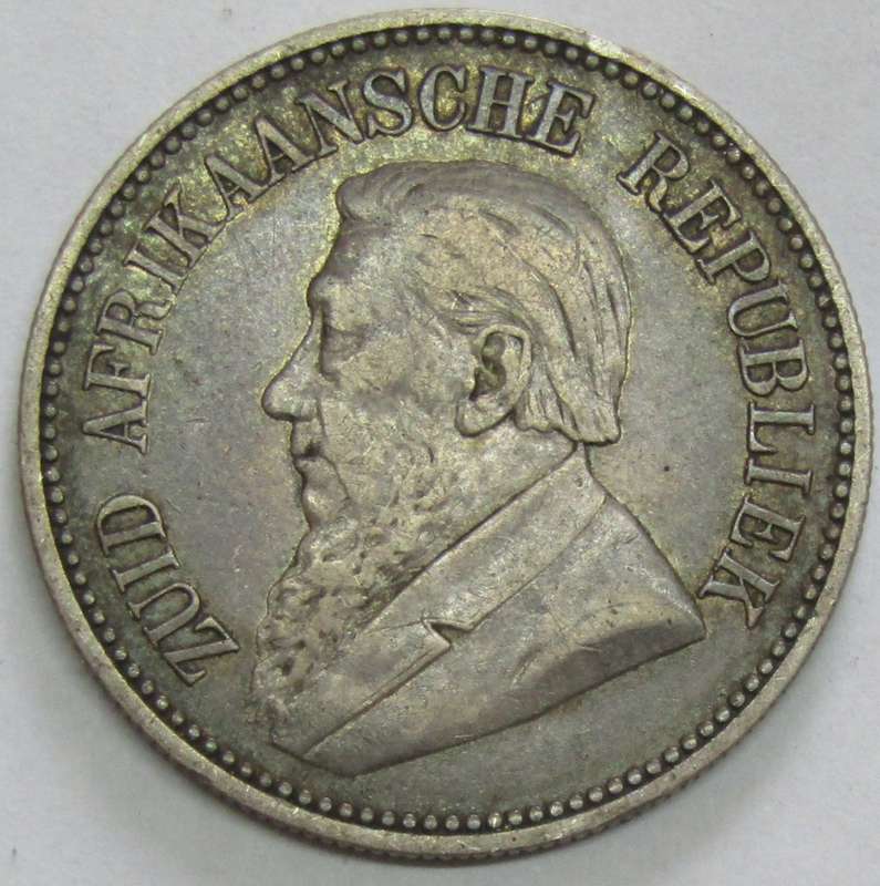 1892 ZAR  2 1/2  Shillings