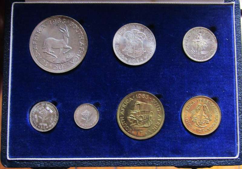 1963 Republic of South Africa Proof Set in original box of issue
