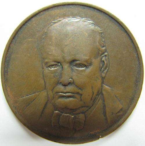 Winston Churchill 80th Birthday 1874-1954 Medallion