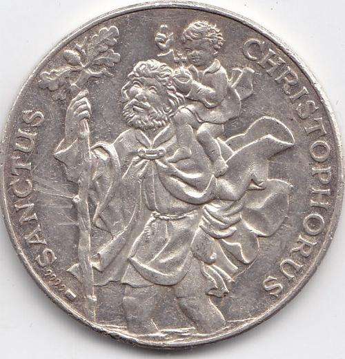 Sanctus Christophorus -14.9g prooflike .9999 silver medallion