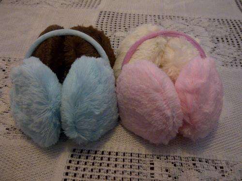 Plush Ear Muffs Adult/Child - Bid and get a free gift