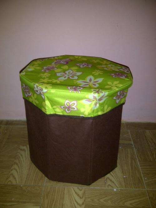 Folding Storage Ottoman