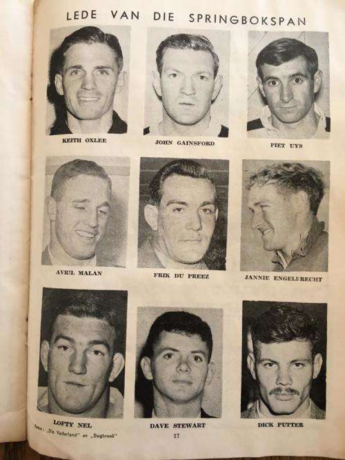 1963 1ST TEST SPRINGBOK/WALLABY LOFTUS VERSVELD, PRETORIA PROGRAM AUTOGRAPHS BY BOTH TEAMS