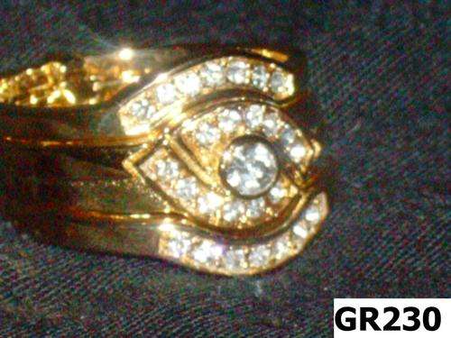 3 Piece Gold plated ring set