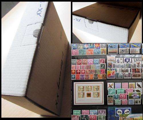 Box Lot with used & mint stamps - Europa & World - stamps -  unsorted