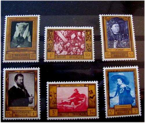 Belgium - set of 6 stamps 1958 in MNH **