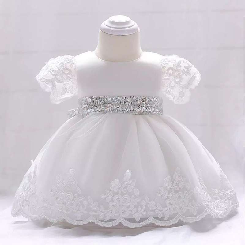 new arrived 2018 baby girls baby birthday dress girl princess dress pettiskirt wedding dress 1-3yea