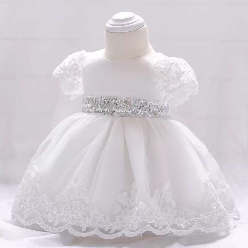 new arrived 2018 baby girls baby birthday dress girl princess dress pettiskirt wedding dress 1-3yea
