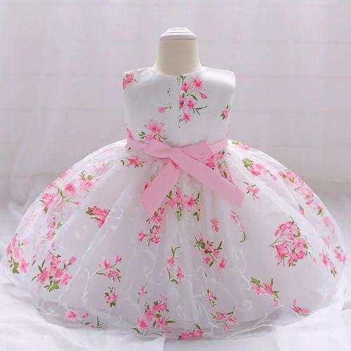 new arrived 2018 baby girls baby birthday dress girl princess dress pettiskirt wedding dress 1-3yea