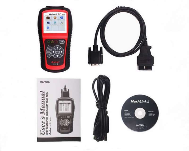 Autel Auto link AL519 Diagnostics Scanner CAN OBDII OBD2 Car Diagnostic Code Reader