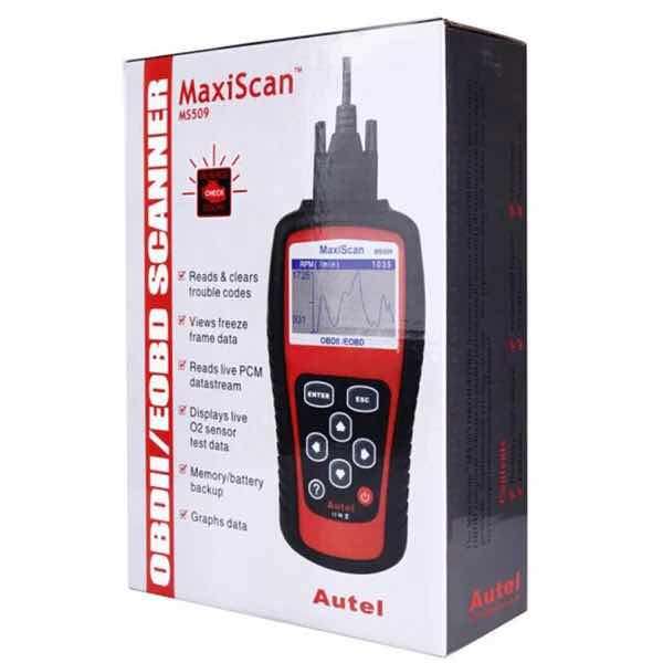 MaxiScan MS509 OBDII Car detector Reading card Code reader Car fault diagnosis instrument Reader