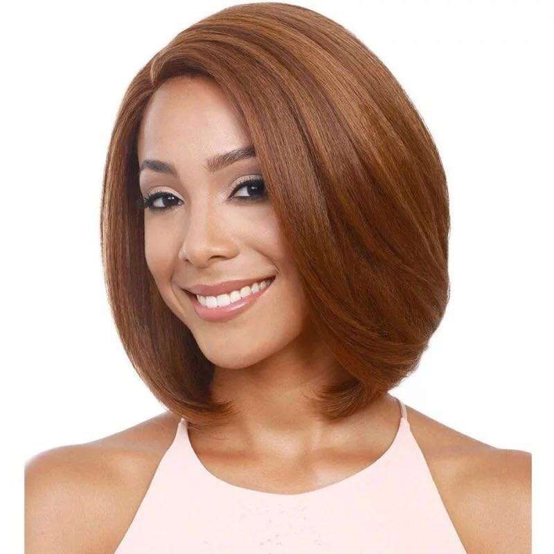 Fashion Bob Middle Length Straight Layered Brown Hair Wigs for Women (brown¿