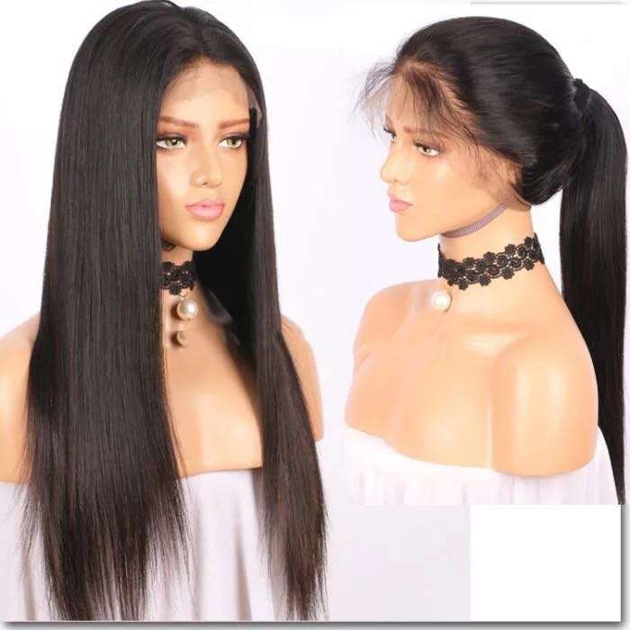 Humen Hair Virgin wig Lace Front Wigs Human Hair 12inch