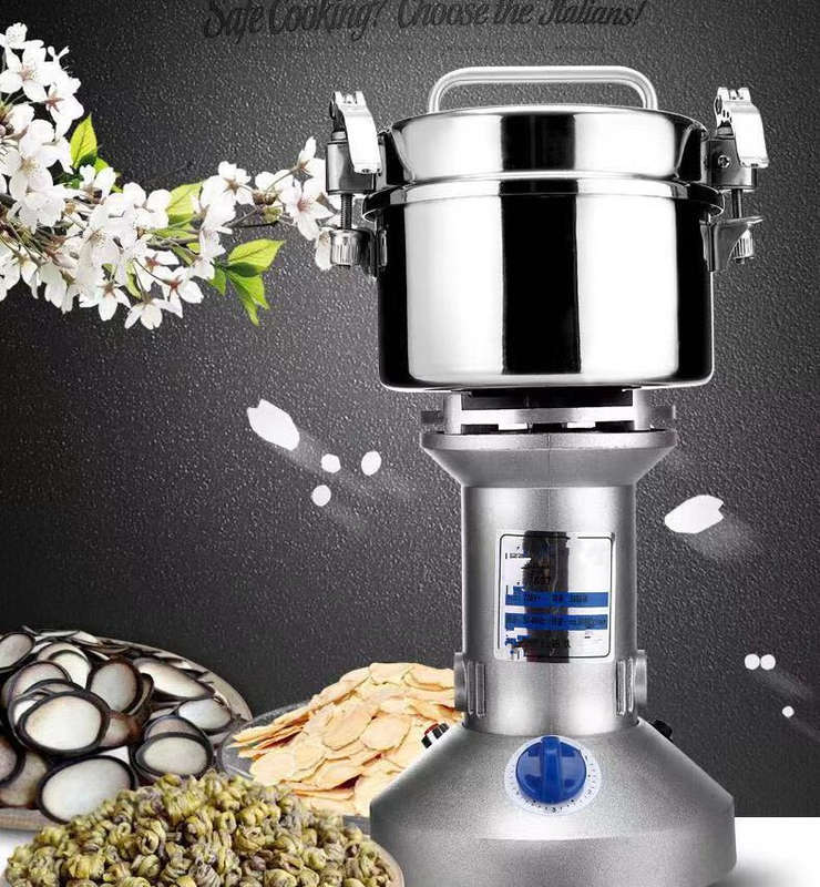 750g High Speed Electric Herb Grain Grinder Cereal Mill Flour Powder Machine