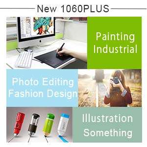 Huion New 1060 Plus Graphic Drawing Tablet 10 x 6.25'' Digital Drawing Tablet with 8192 Pen Press...