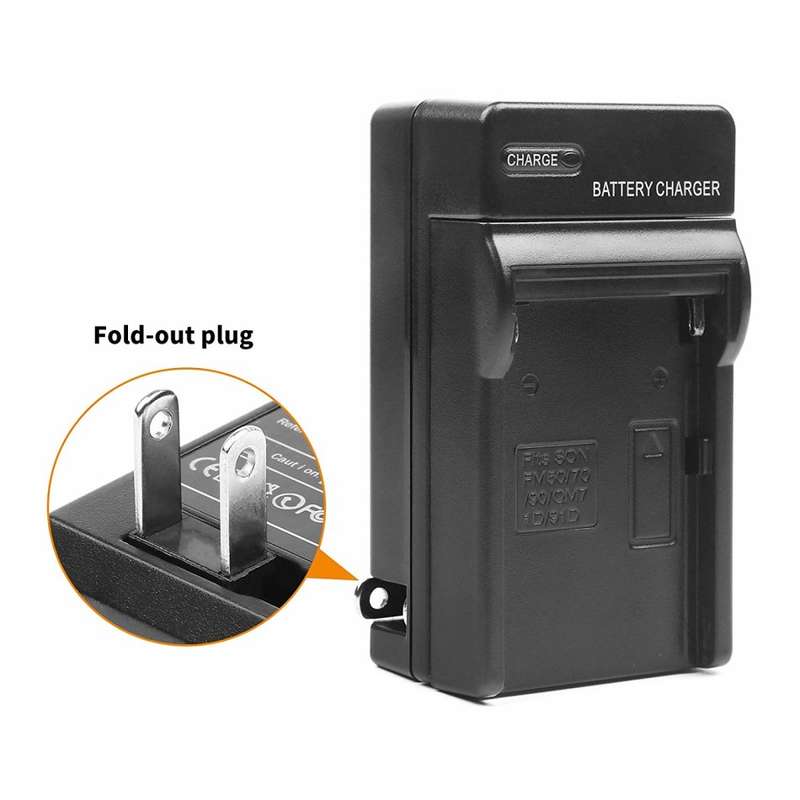 7200mAh Li-ion NP970/F960Replacement Battery(2 Pack) with Recharge Charger for SONY