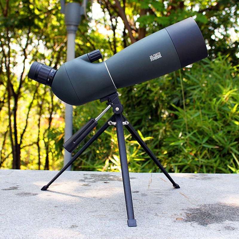 25-7570 Angled Spotting Scope Zoom Lens Waterproof with Tripod Phone Adapter High Definition Night V