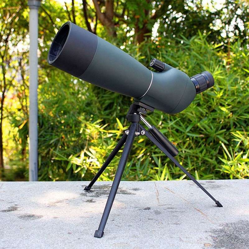 25-7570 Angled Spotting Scope Zoom Lens Waterproof with Tripod Phone Adapter High Definition Night V