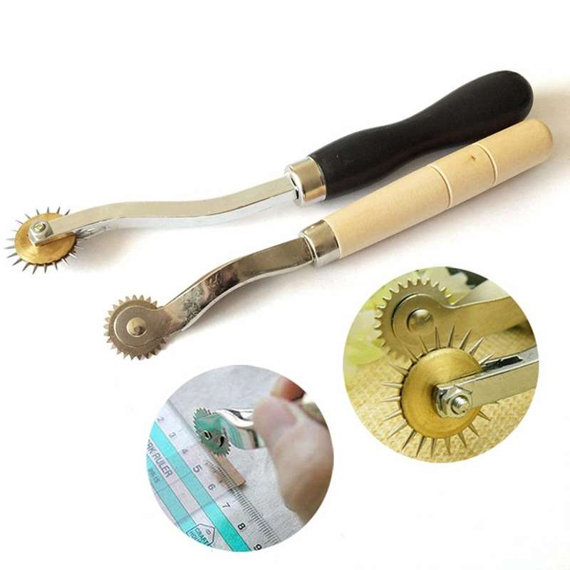 Leather Carft Tools Kit 18pcs Stitching Carving Working Sewing Saddle Groover Leather Craft DIY Tool