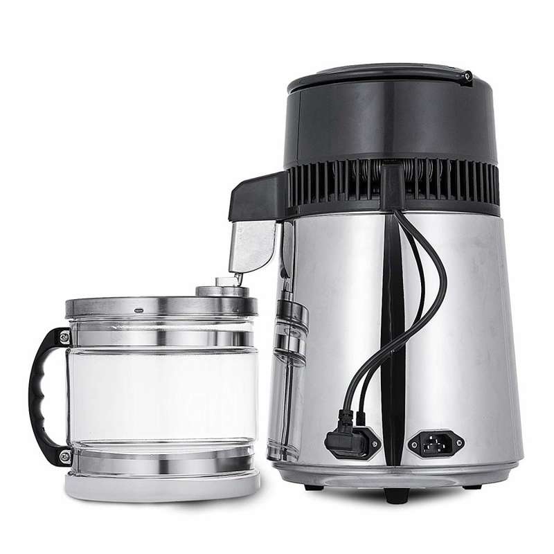 Pure Water Distiller 4L Countertop Water Distiller 750W Stainless Steel Water Distillation Purifier