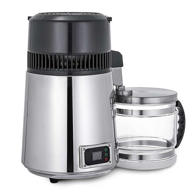 Pure Water Distiller 4L Countertop Water Distiller 750W Stainless Steel Water Distillation Purifier