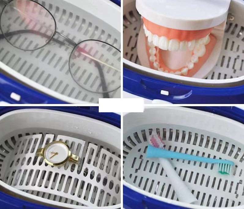 GT Sonic VGT-2000 Household Ultrasonic Cleaner Baths 600ml 35W for Necklace Earrings Bracelets Dentu