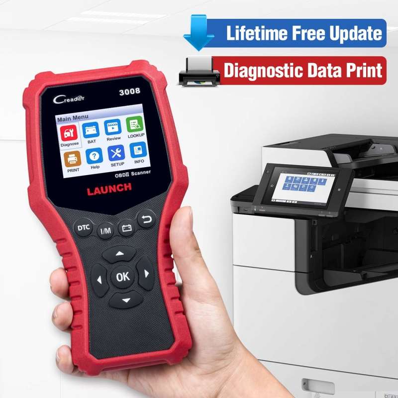 LAUNCH Creader 3008 OBD2 Scanner Automotive Car Diagnostic Tool Support Full OBD2 Function with Batt