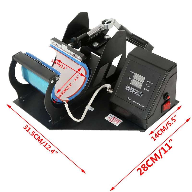Heat press machine Dual Digital Display Heat Press Transfer Sublimation Machine for Cup Coffee Mug