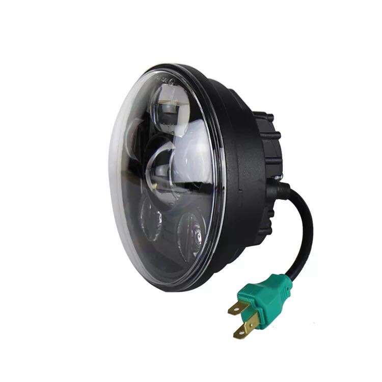 5.75 Inch Projector LED Headlight for Harley Davidson Motorcycles Headlamp 45W Chrome