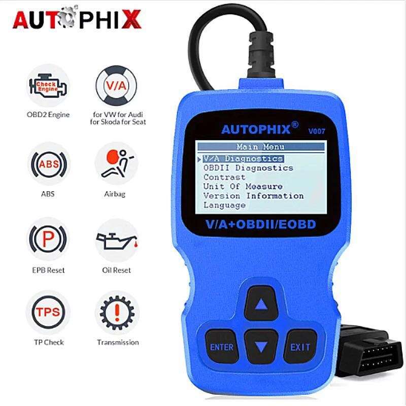 AUTOPHIX V007 Code Reader Diagnostic Scanner Oil Reset TP Position Check Brake Pad Res